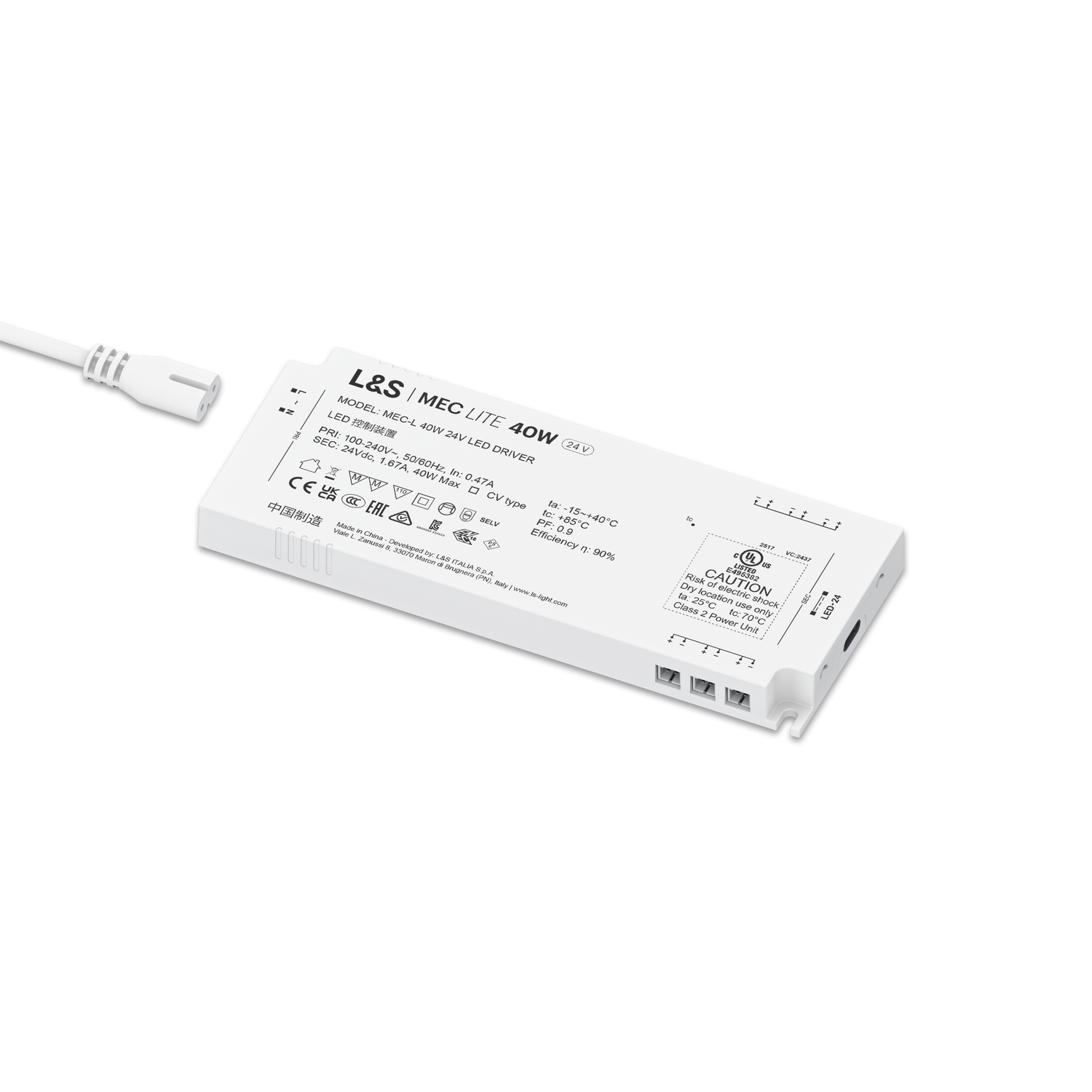 Mec Lite led transfo 40W 24V